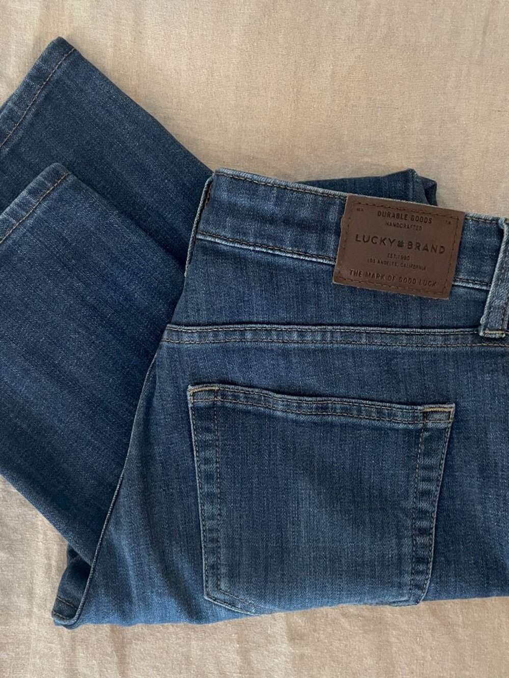 Lucky Brand Sienna Mid-Rise Boyfriend Jeans Dark Wash Size 25